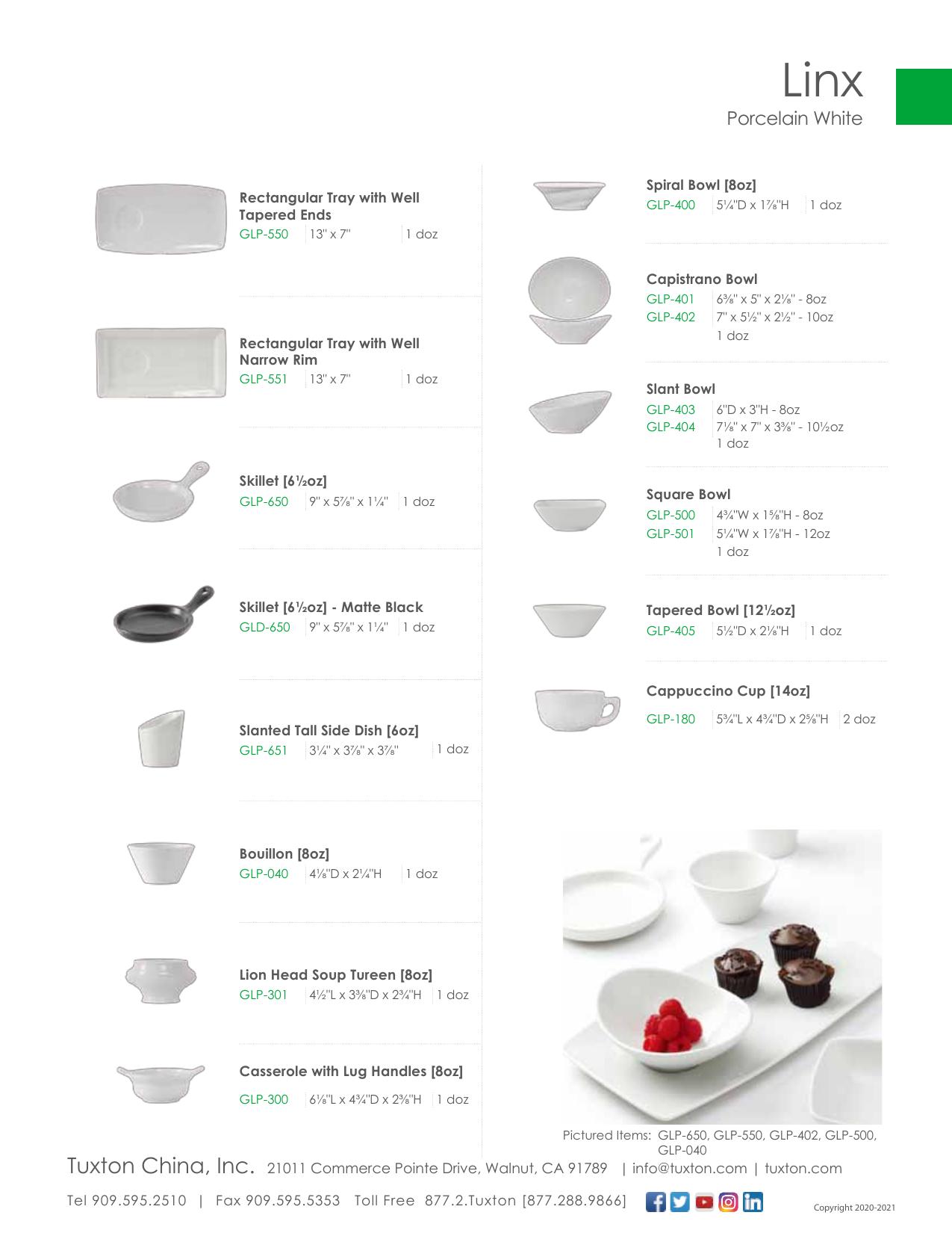 Linx — product & SKU sheet