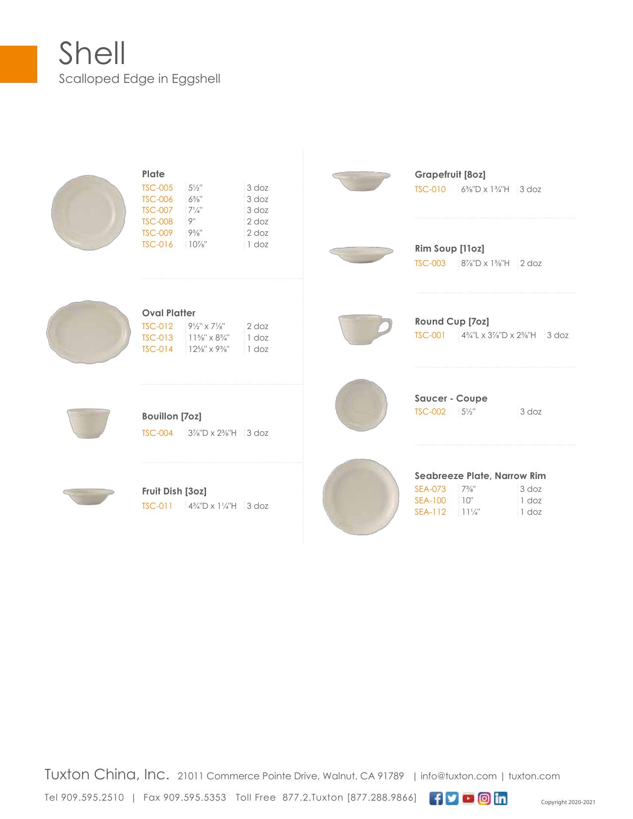 Shell — product & SKU sheet