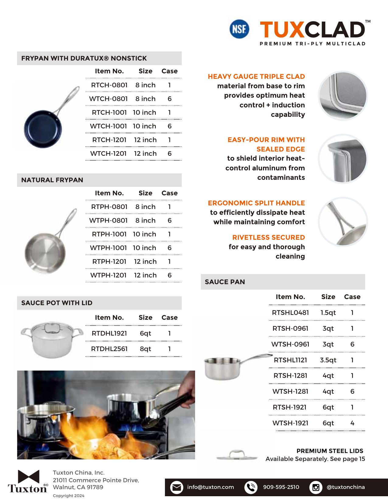TuxCLAD — product & SKU sheet
